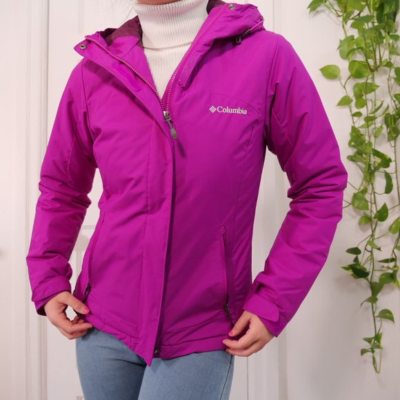 Columbia Fuchsia Wind Jacket, size US S/XS, perfect for skiing! - Picture 8 of 13